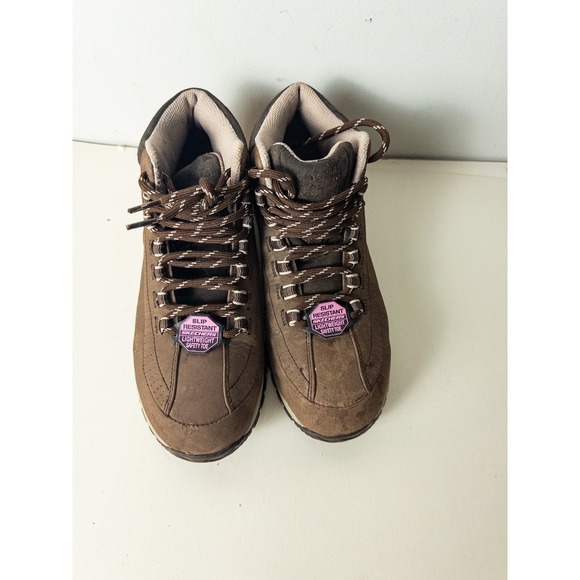 Skechers Work Shoes Steel Toe Men US 9 Brown Hiking Boots